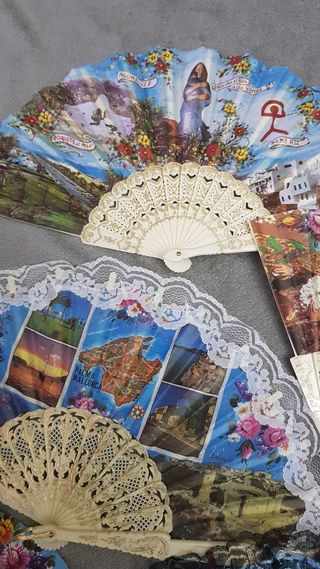 Abanicos de tela a 1€