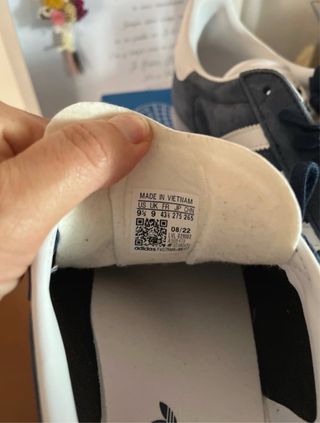 Zapatillas Adidas Gazelle Azul Marino Talla 43 1/3