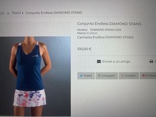 Conj Padel Mujer Endless T M. Mod Diamond Stains