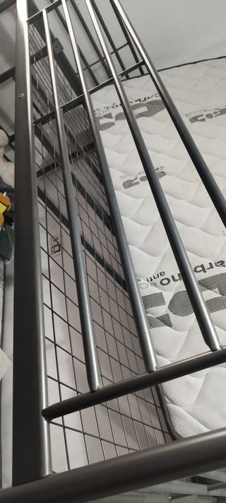 Estructura Cama Litera Metal Gris