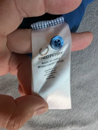 Polo Fred Perry Azul Talla XL