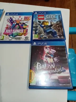 Lote 3 Juegos PS4: Just Dance, Lego City, Balan