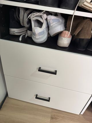 Módulo Armario Almacenaje Blanco y Negro