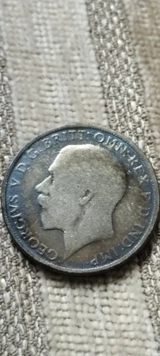 Moneda Plata 1920 Florín Reino Unido