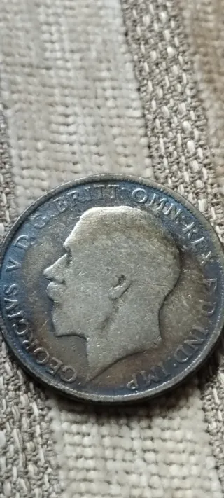 Moneda Plata 1920 Florín Reino Unido