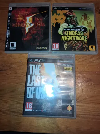 Lote 3 juegos PS3: Resident Evil, Red Dead Redempt