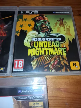 Lote 3 juegos PS3: Resident Evil, Red Dead Redempt
