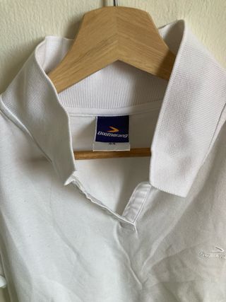 Polo blanco manga corta Boomerang