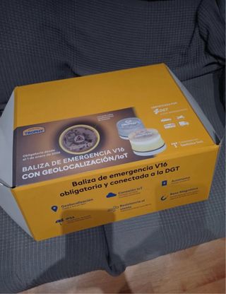 Baliza emergencia V16 con geolocalización