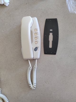 1 Citofono  Ticino sprint 334202 Bianco panna