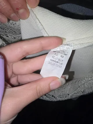 T-shirt bianca pizzo estiva