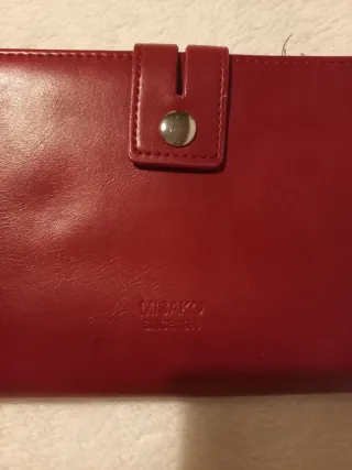 Monedero grande Misako rojo