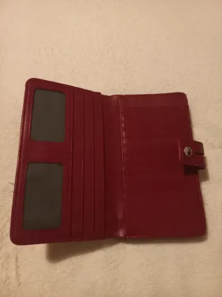 Monedero grande Misako rojo