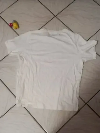 T-shirt Kappa bianca uomo cotone