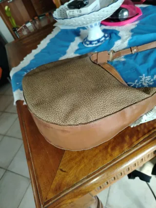 Borsa Borbonese Pelle e Tessuto