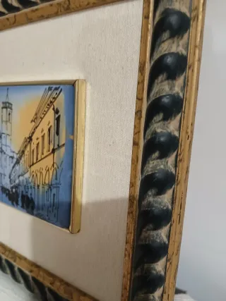 Quadro ceramica dipinta a mano