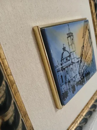 Quadro ceramica dipinta a mano