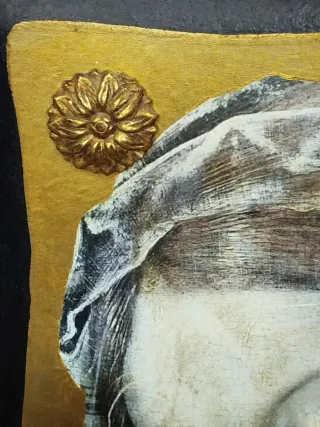 2 Cuadros Vírgenes Dorados