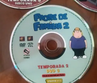 3 DVDs Originales Padre de Familia