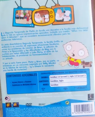 3 DVDs Originales Padre de Familia