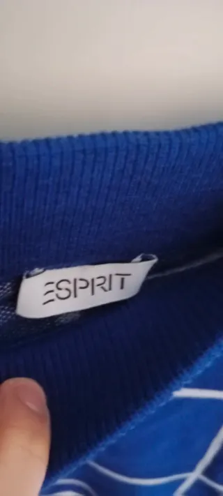 Gonna Esprit a quadri blu taglia L nuova