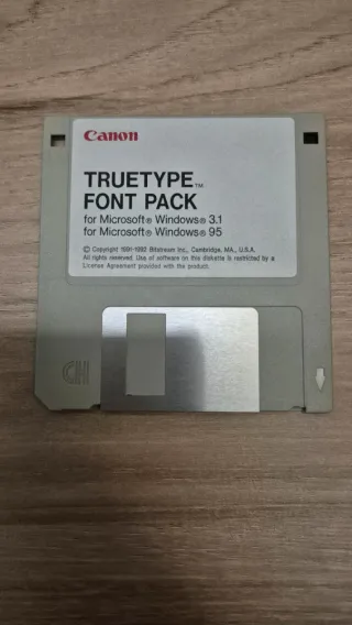 Disquetes 3.5" Logitech, Microsoft, Canon