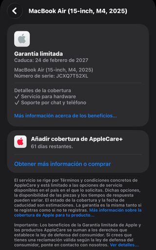 MacBook Air 15 M4 Cielo Azzurro