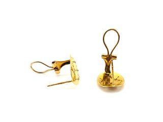 pendientes oro 18k con circonita