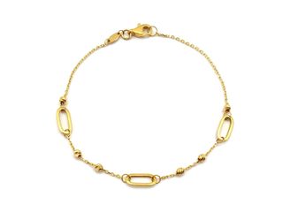 pulsera oro 18k con piedra con circonita