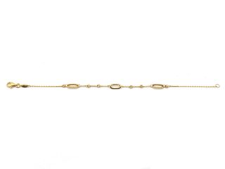 pulsera oro 18k con piedra con circonita