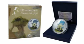 Moneda 50€ cincuentin Plata Goya 275 Aniversario