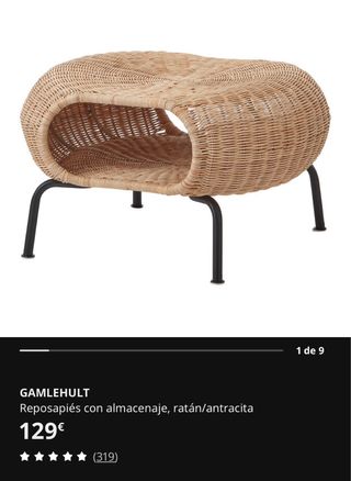 Conjunto Silla y Mesita Mimbre