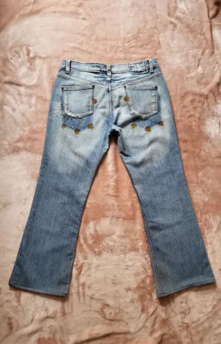 Pantalón vaquero bootcut azul