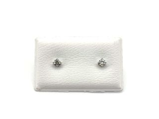 pendientes oro 18k con piedra con circonita