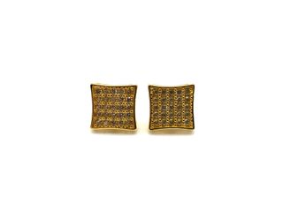 pendientes oro 18k con circonita