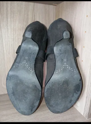 Décolleté nere Conte tacco 5 cm vera pelle 36