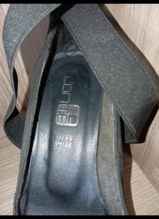 Décolleté nere Conte tacco 5 cm vera pelle 36