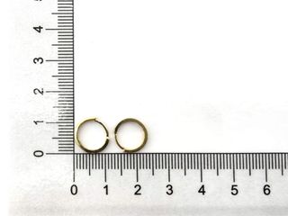 argollas oro 18k con circonita