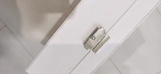 Joyero blanco dos pisos con compartimentos