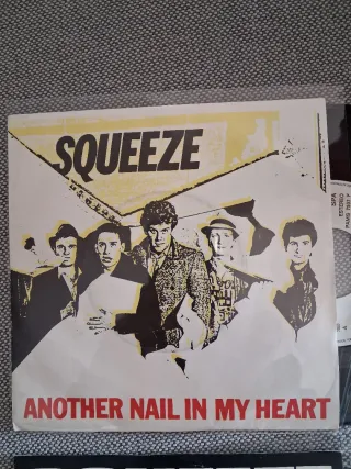SQUEEZE Lote 4 discos vinilo single 7" 45 rpm