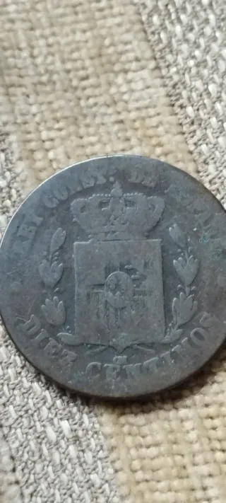 Moneda Antigua 1879 Alfonso XII Perra Gorda