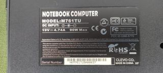 Clevo M761TU - Schermo difettoso