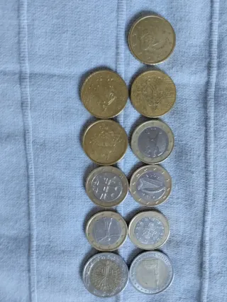 Lote de 10 monedas de Euro