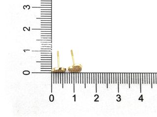 pendientes oro 18k con piedra con circonita