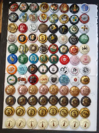 96 Chapas de Cava Colección