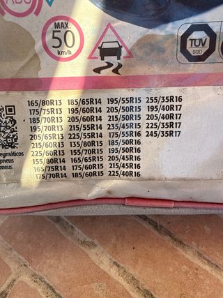 Cadenas textiles para nieve Grip Talla 520