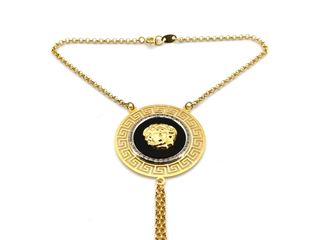 manita oro 18k con piedra con circonita,onix