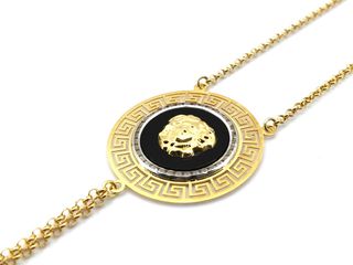 manita oro 18k con piedra con circonita,onix