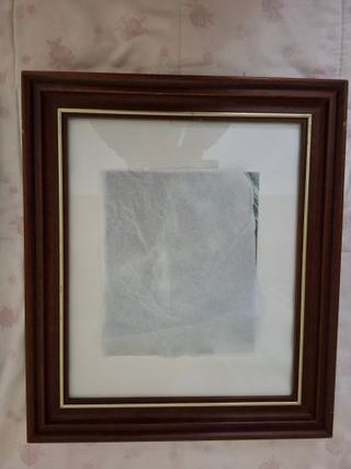 Cuadro vintage marrón y dorado