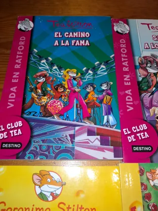 Lote de 6 libros geronimo stilton y tea stilton